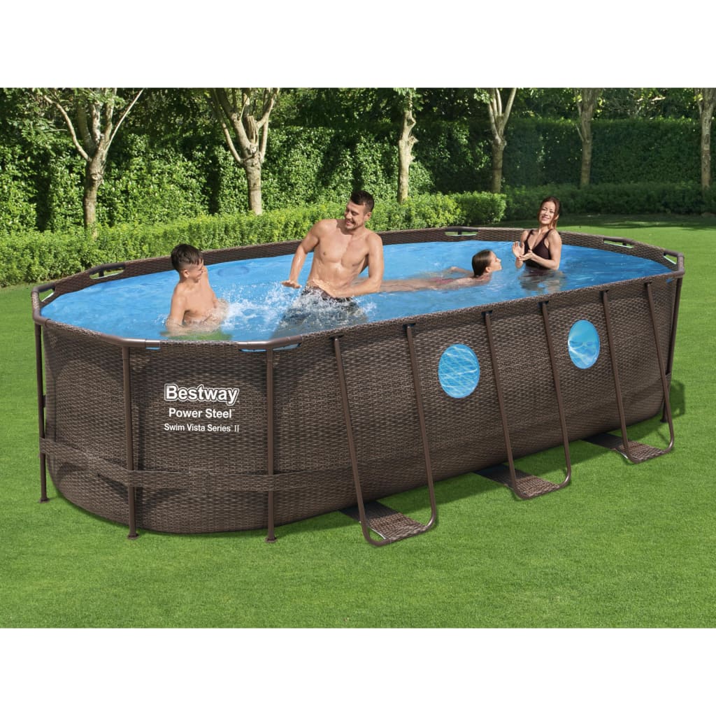 Bestway Basen Power Steel Swim Vista Series, 549x274x122 cm