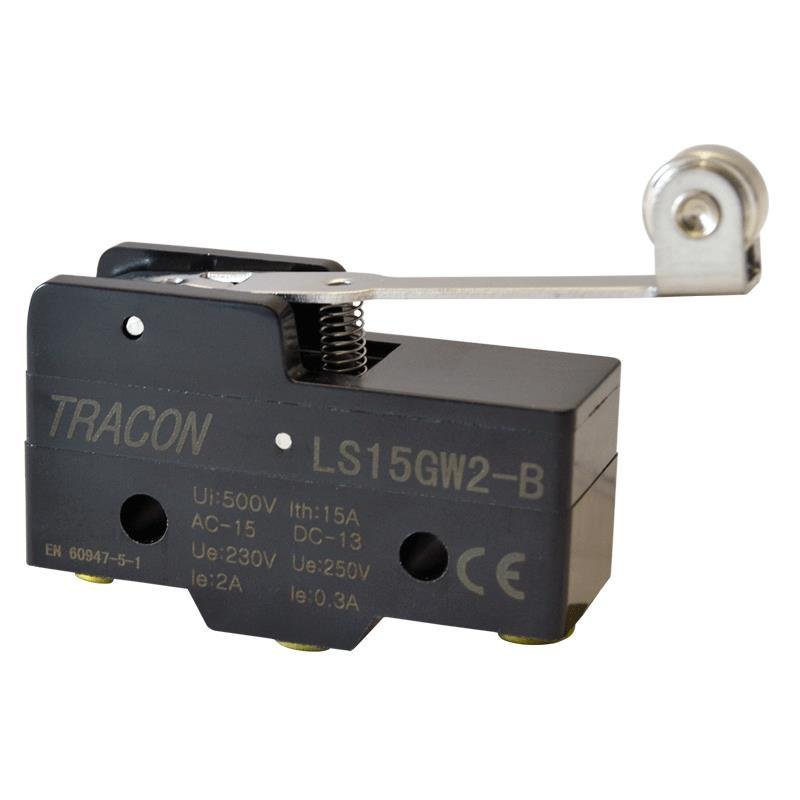 Tracon Electric Łącznik krańcowy z dźwignią sprężynową i rolką LS15GW2-B LS15GW2-B