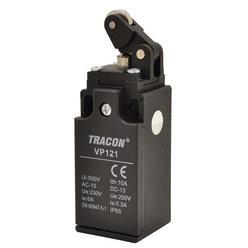 Tracon Electric Łącznik krańcowy VP121 z dźwignią i rolką VP121