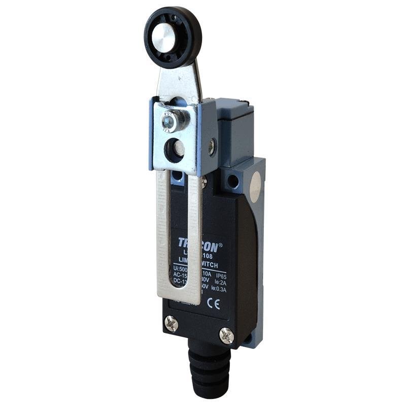 Tracon Electric Wyłącznik krańcowy z dźwignią regulowaną i rolką LSME8108 LSME8108