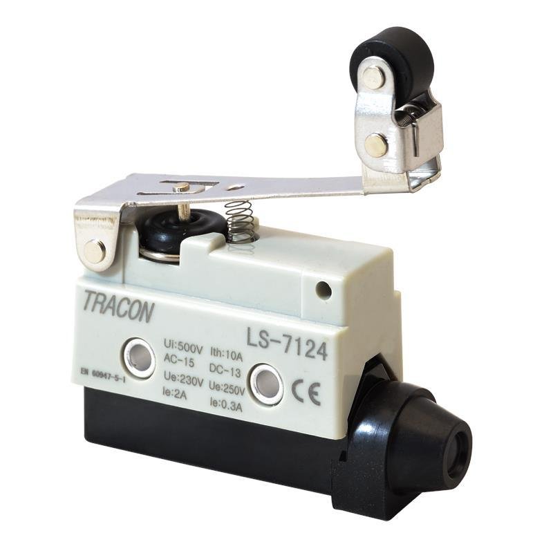 Tracon Electric Łącznik krańcowy z dźwignią sprężynową i rolką przegubową LS7124 LS7124