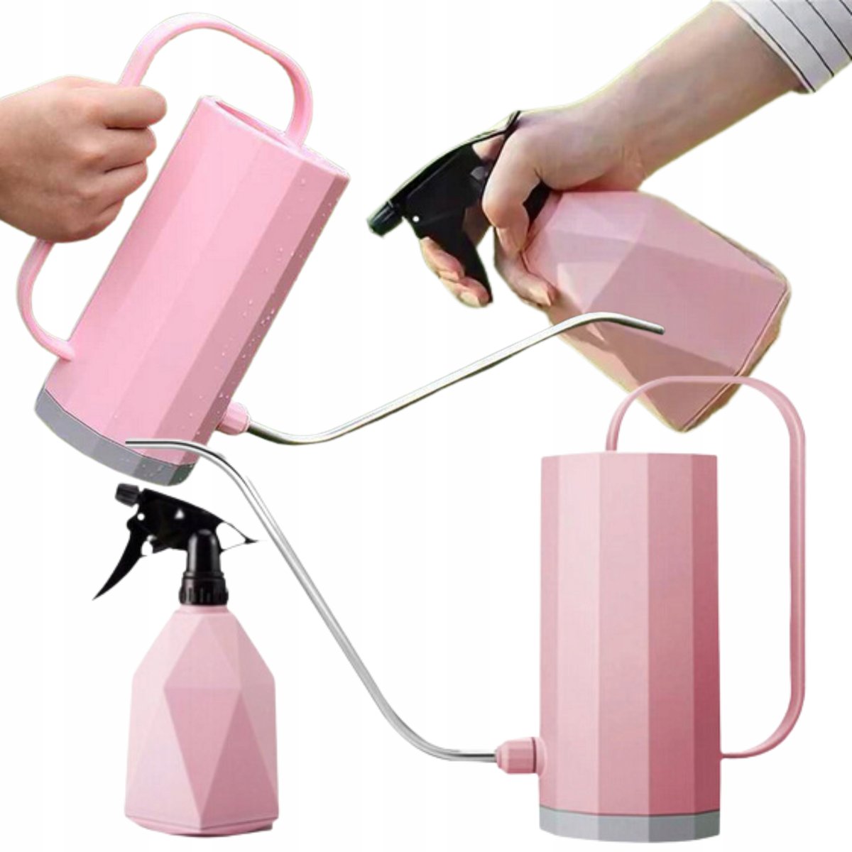 KONEWKA DOMOWA METALOWA 1.2L + SPRYSKIWACZ DEKOR