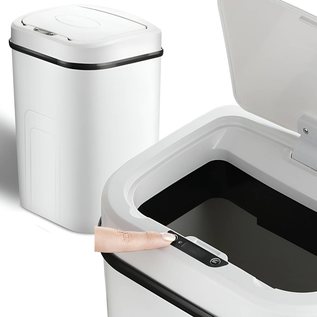 MOZOS LJT02-WH automatyczny kosz na śmieci 15l biały