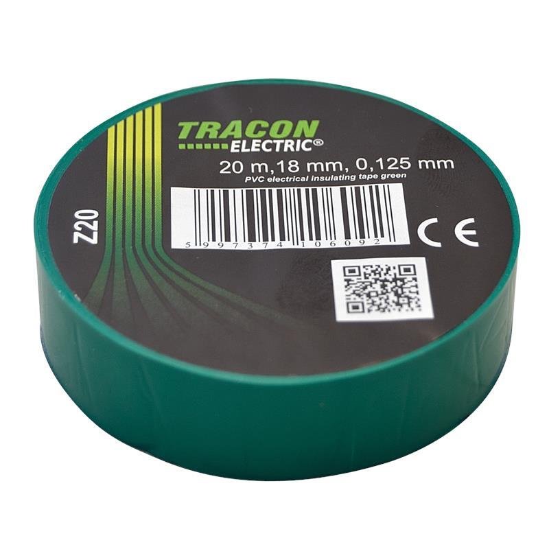 Praxa Tracon Electric izolacyjna 20mx18mm zielony Z20