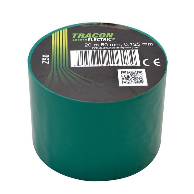 Praxa Tracon Electric izolacyjna 20mx50mm zielony Z50