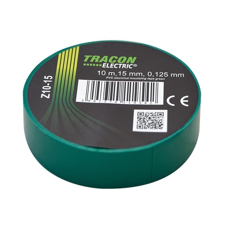 Taśma izolacyjna 10mx15mm zielony