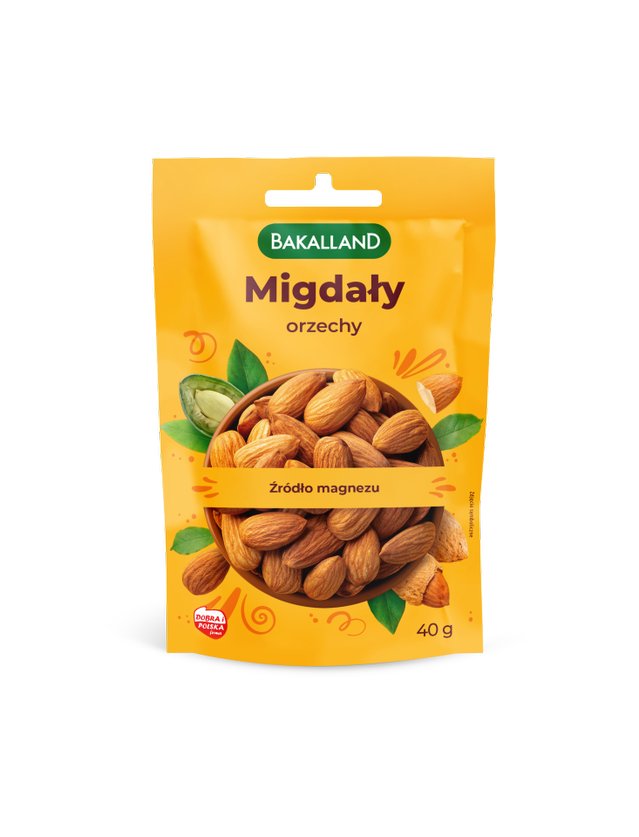 Foodwell, Migdały łuskane, 40 g