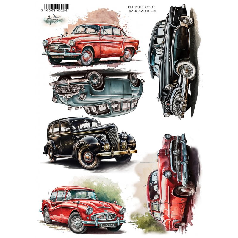 Papier ryżowy Alchemy of Art - SAMOCHODY A4