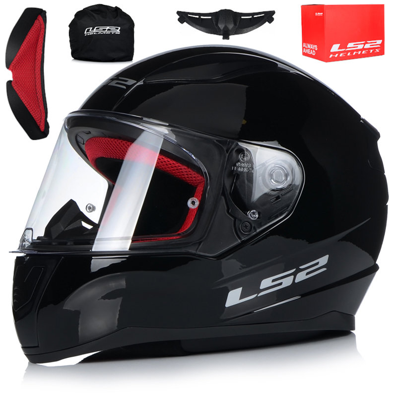 LS2 Rapid Single silnika kask rowerowy kask, s, czarny błyszczący 103531012S