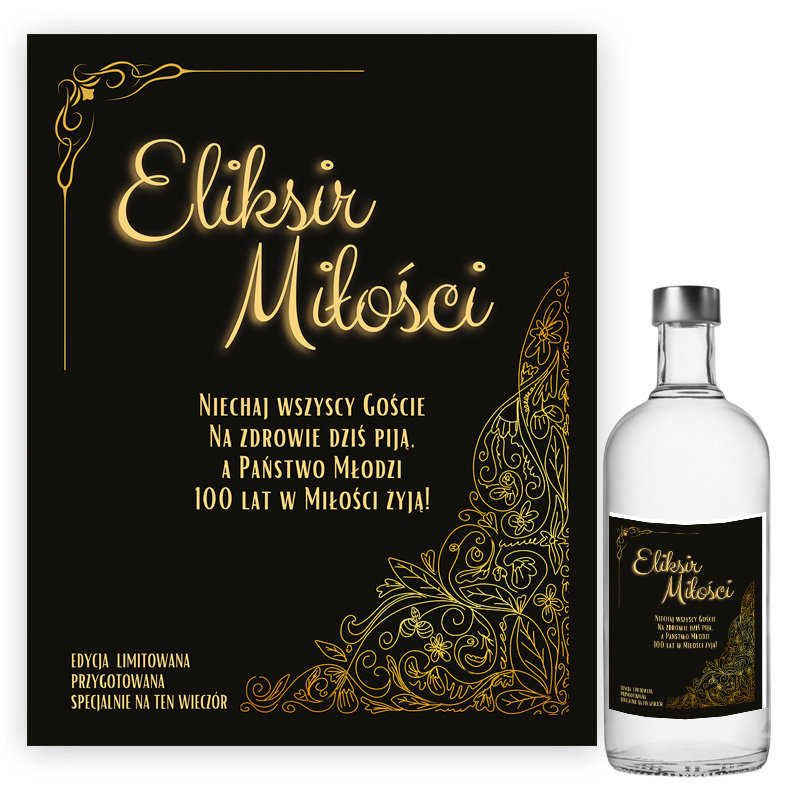 Naklejki na Butelki na Wesele 