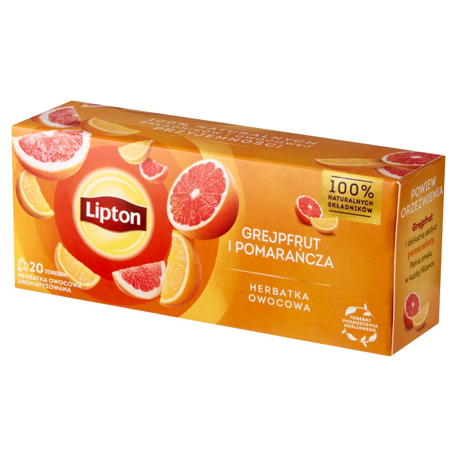 Lipton - HERBATA POMARAŃCZA GREJFRUT 20X1,8G LIPTON