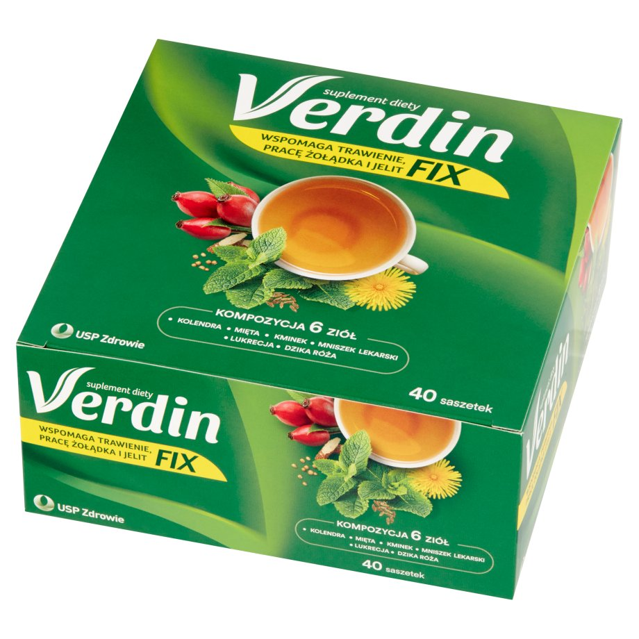 Verdin - Fix suplement diety na trawienie kompozycja 6 ziół