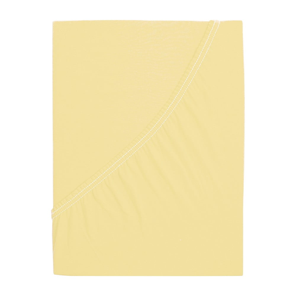 Żółte prześcieradło z gumką 120x200 cm – B.E.S.