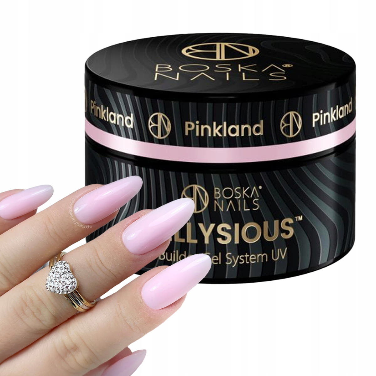 Boska Nails Jellysious Pinkland, Budujący żel UV do paznokci, 15ml