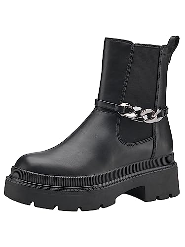 Tamaris Damskie botki 1-1-25497-41, czarny, 37 EU