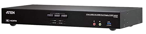 Aten Konsola KVM 2-Port USB3.0 4K HDMI Dual Display KVMP Switch CS1842