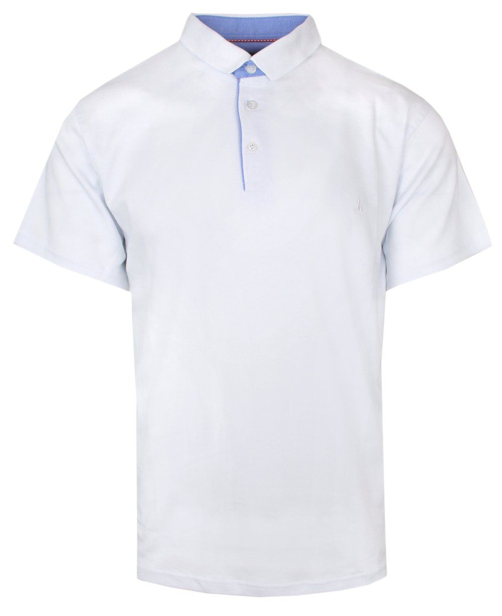 Koszulka POLO, Biała Casualowa, Krótki Rękaw, Jednokolorowa, T-shirt -BARTEX - Bartex