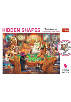 Puzzle 1086 Hidden Shapes - Wieczór gier