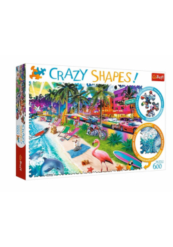 Puzzle 600 Crazy Shapes Plaża w Miami TREFL