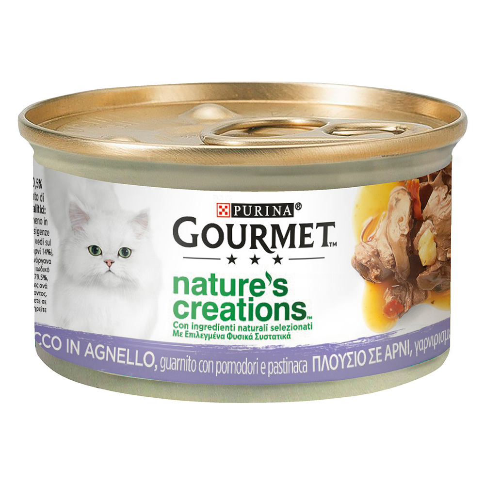 Korzystny pakiet Gourmet Nature's Creations, 24 x 85 g - Jagnięcina z pomidorami
