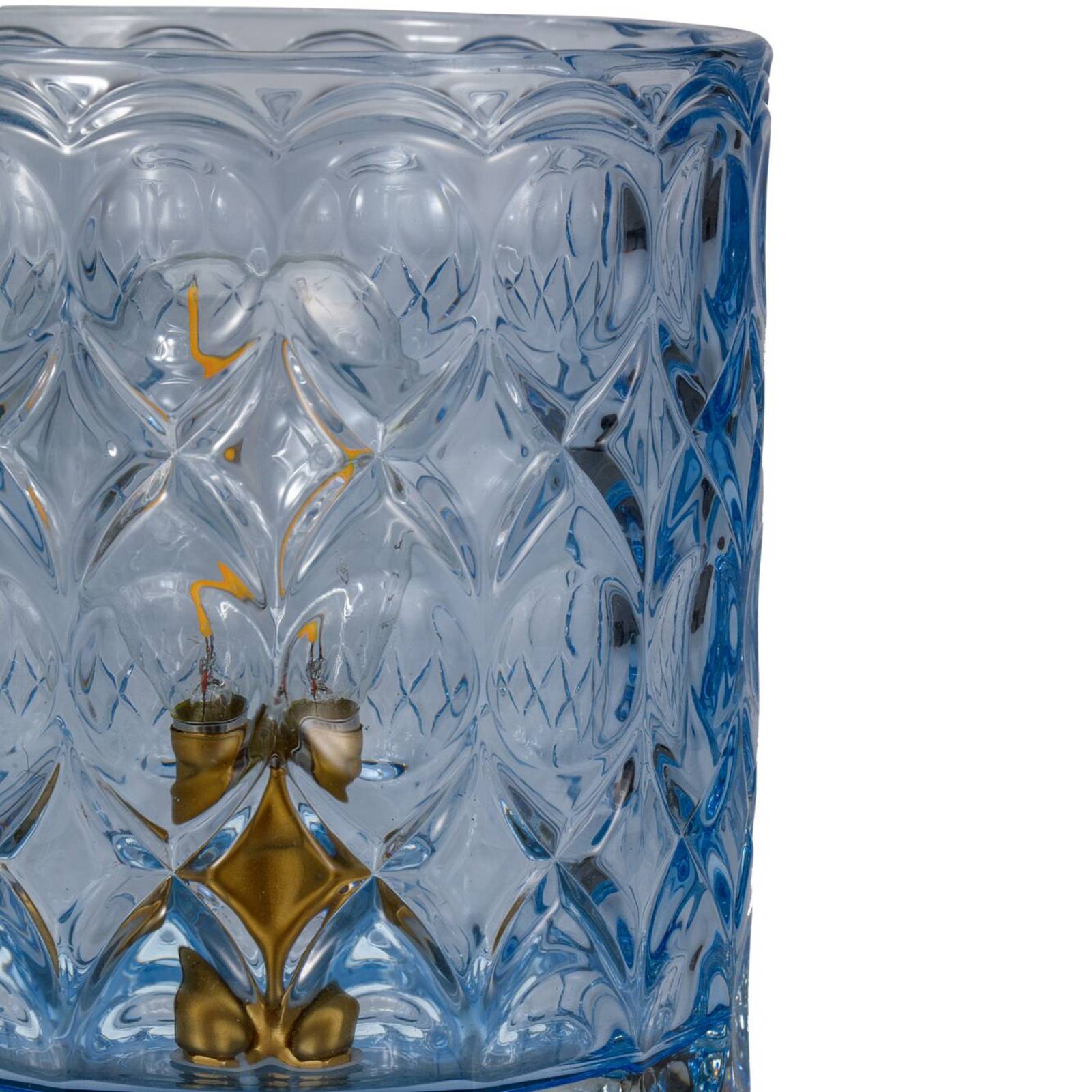 Pauleen Chic Glamour E14 LED niebieska metal