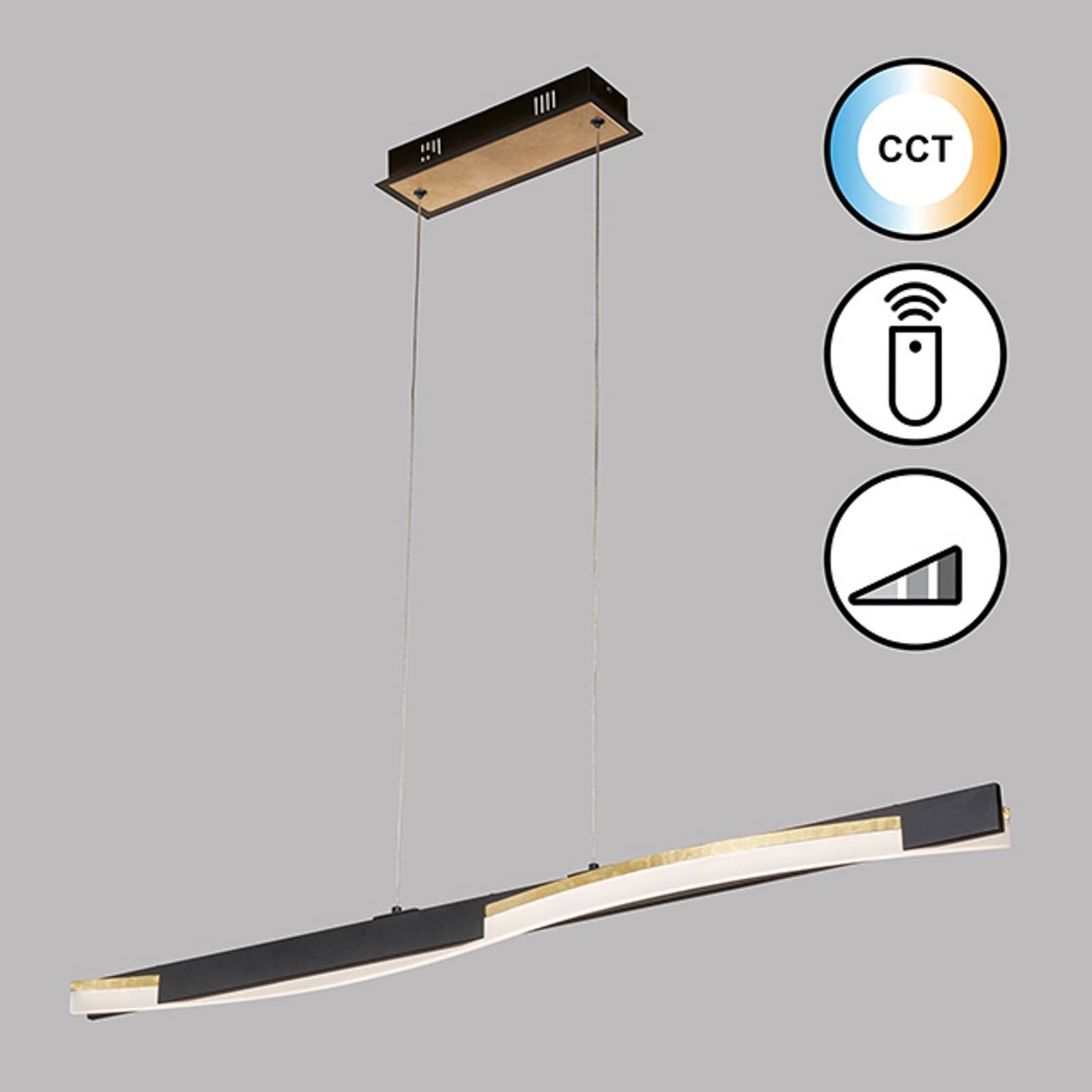 FISCHER & HONSEL Żyrandol LED Bridge pilot dim CCT czarny