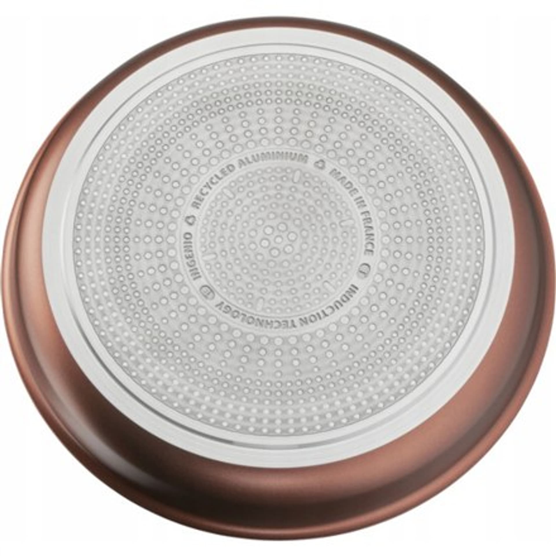 TEFAL Patelnia L7600653 Ingenio Eco Respect Frying, Średnica 28 cm, Odpowiednia do płyty indukcyjnej, Zdejmowany uchwyt, Miedź