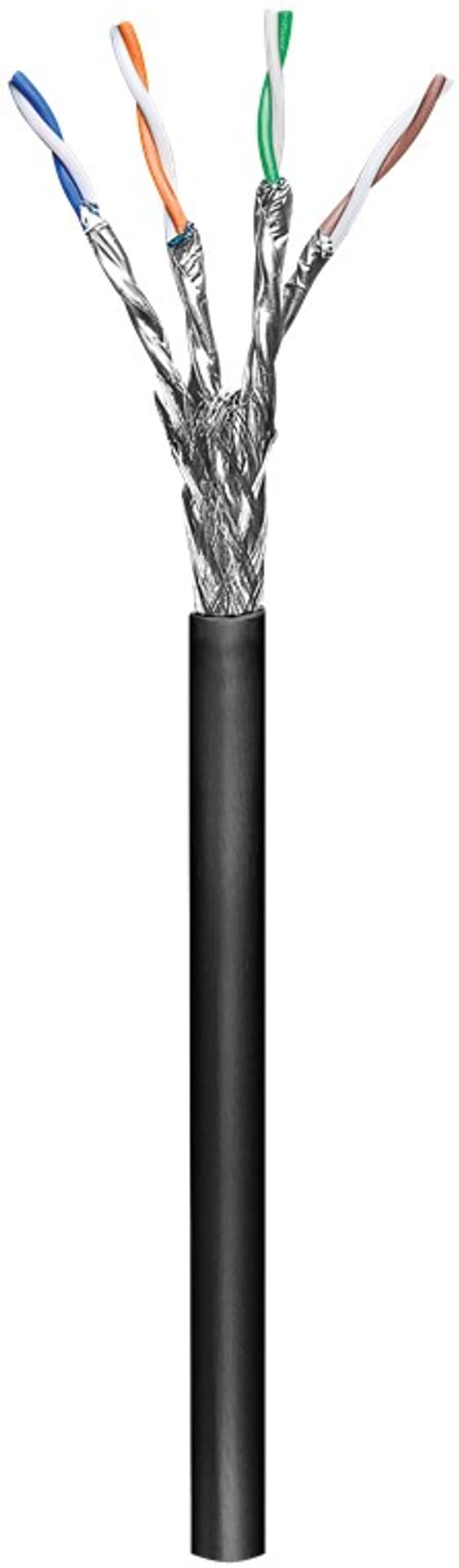 Skrętka CAT7 S/FTP AWG 23/1 PE Goobay czarna 50m