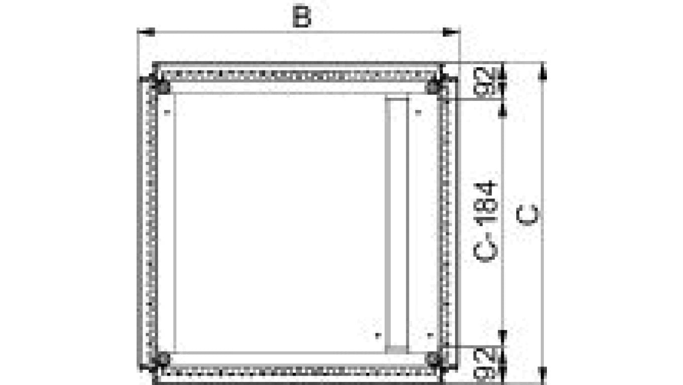 Schneider electric Spacial SF przepust kablowy pojedynczy, zatrzaskowy, 1600x400mm NSYEC1641 NSYEC1641