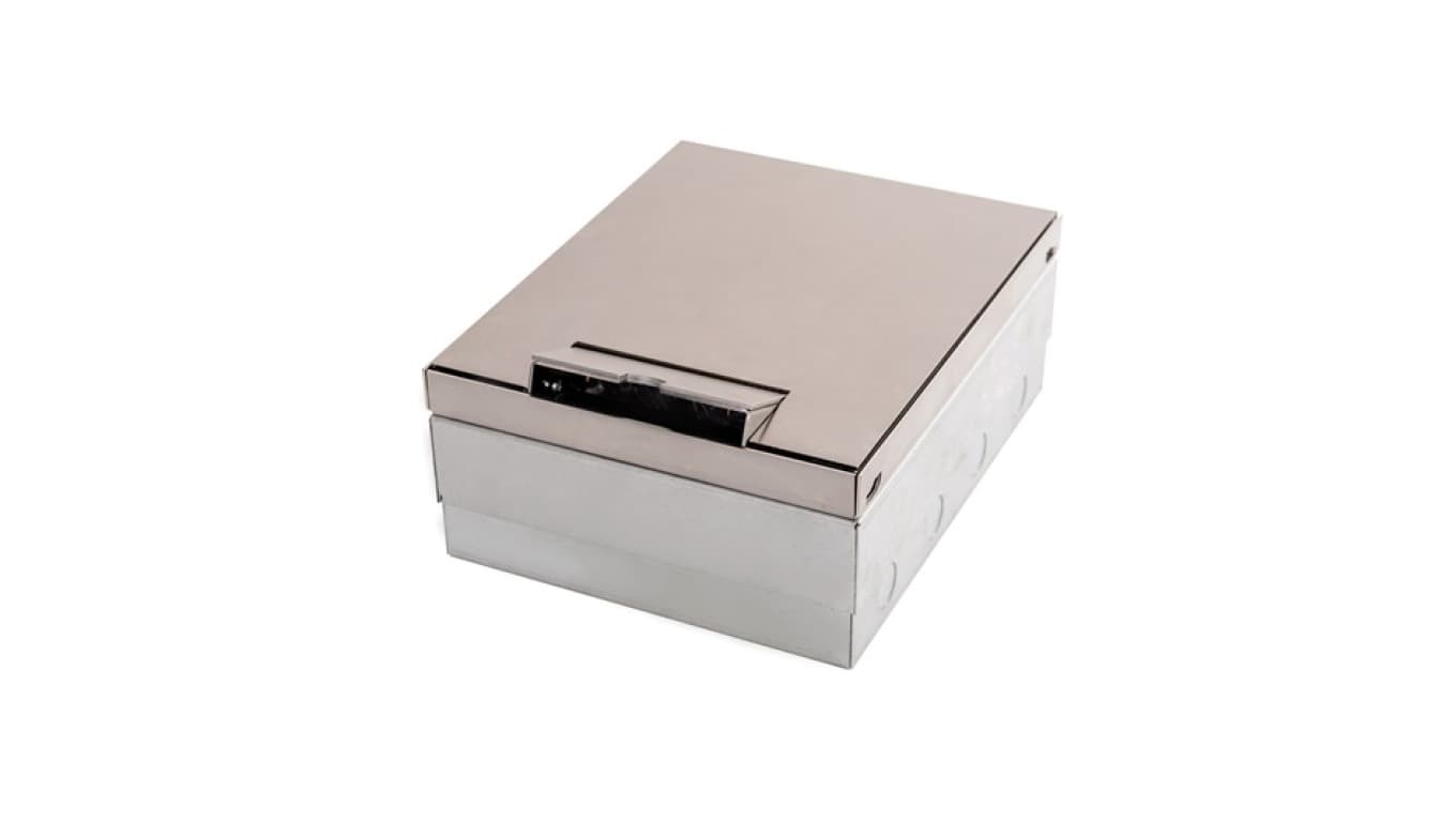 alfako Puszka podłogowa ze stali nierdzewnej szczotkowana max 2x4 mod 95x244x198mm PP8M-B PP8M-B