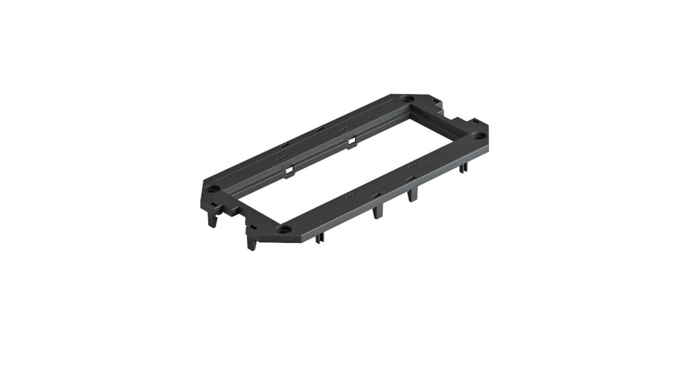 OBO Bettermann Ramka montażowa do UT3 3 Modul45 165x76x4mm PA grafitowo-czarny RAL9011 7408753 7408753