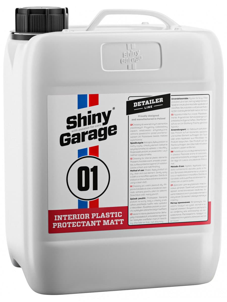 Shiny Garage Interior Plastic Protectant Matt 5L -matowy dressing do wnętrza