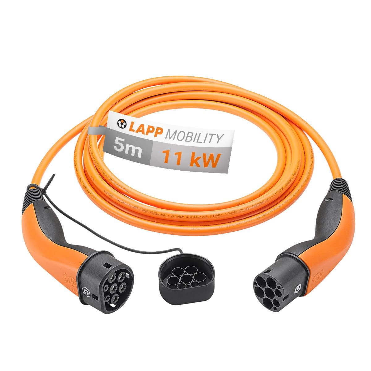 LAPP Kabel do ładowania Typu 2, do 11 kW, 5 m, pomarańczowy, 61785