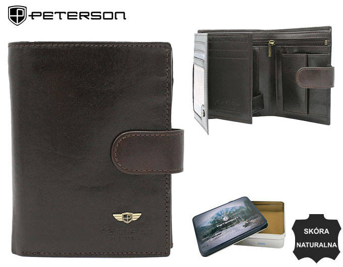 Portfel męski skórzany PTN 22308L-VT BLACK