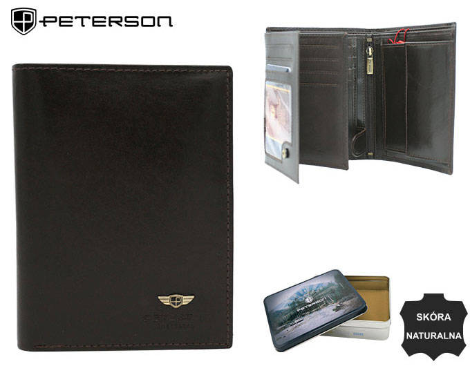 Portfel męski skórzany PTN 22311-VT BLACK