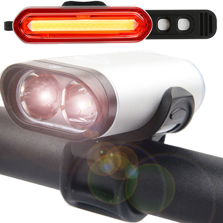 LAMPKA ROWEROWA NA ROWER LED TYŁ PRZÓD USB