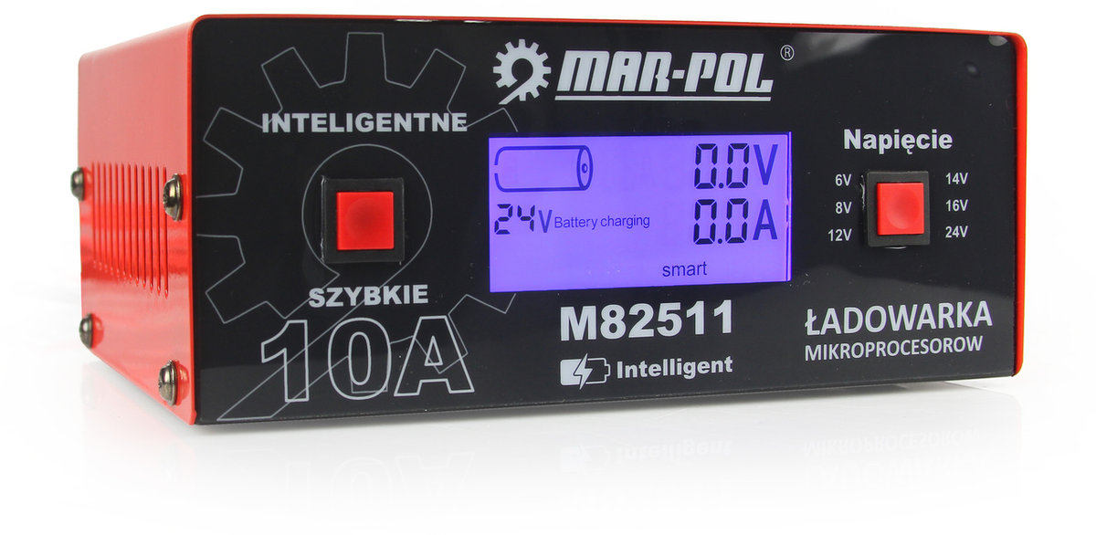 Prostownik mikroprocesorowy 10A 6V 12V 24V Mar-Pol