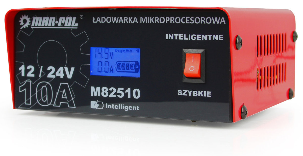 Prostownik mikroprocesorowy 10A 12V 24V MarPol