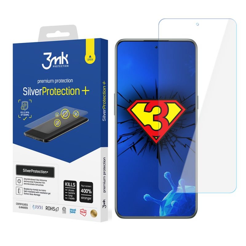3MK, Szkło ochronne, OnePlus 10T, SilverProtection+