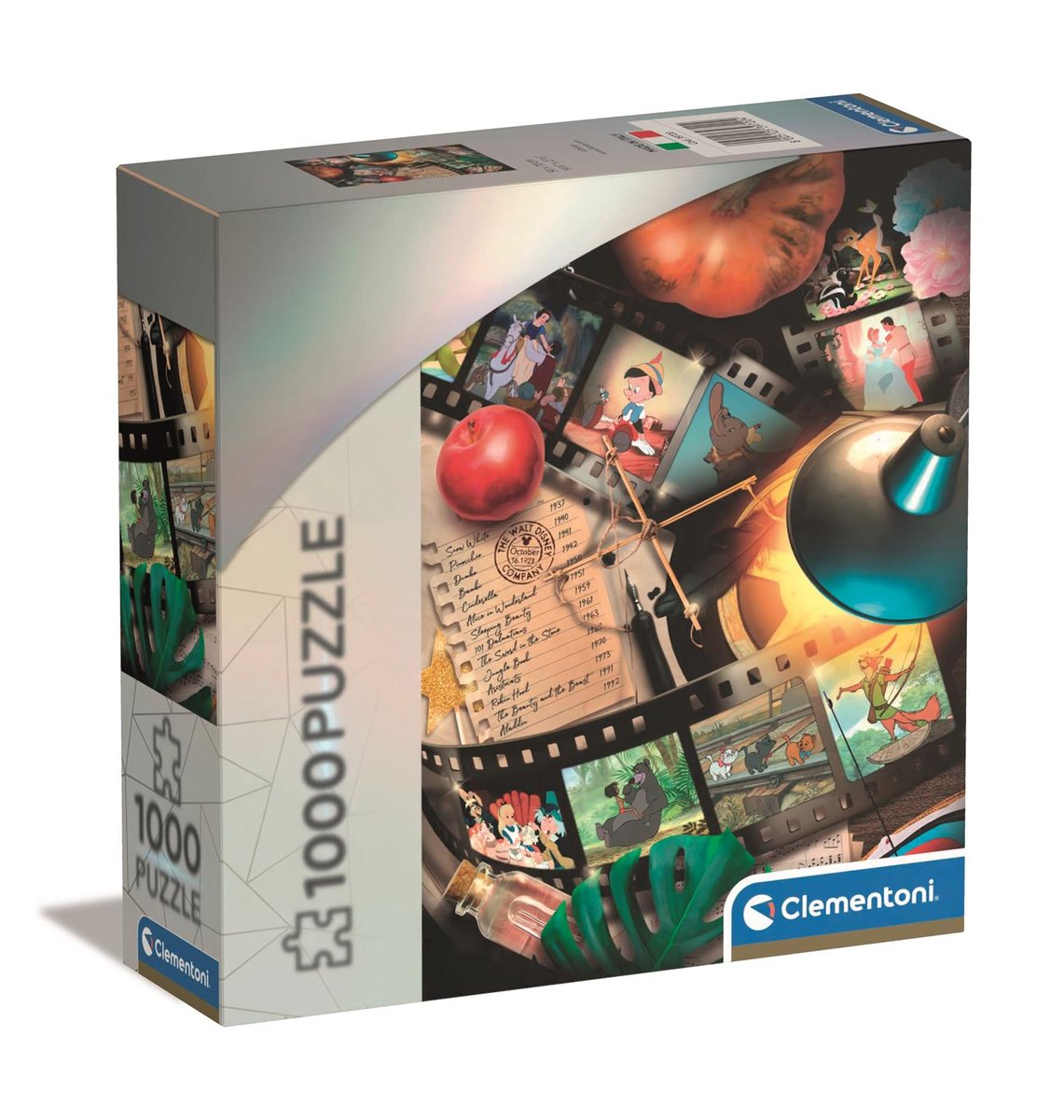 Puzzle 1000 Disney100 Classic Movies Clementoni