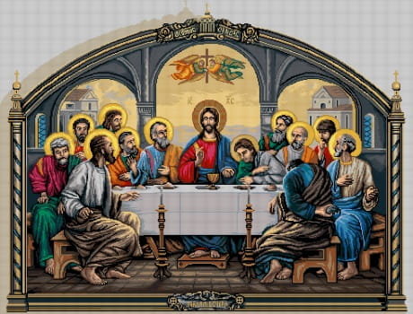 Zestaw do haftu krzyżykowego Ostatnia Wieczerza (7282)