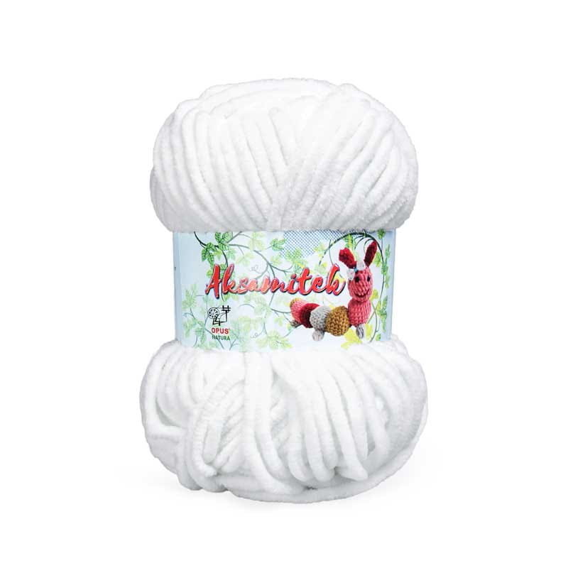 Włóczka Opus Natura Aksamitek nr 150 biały