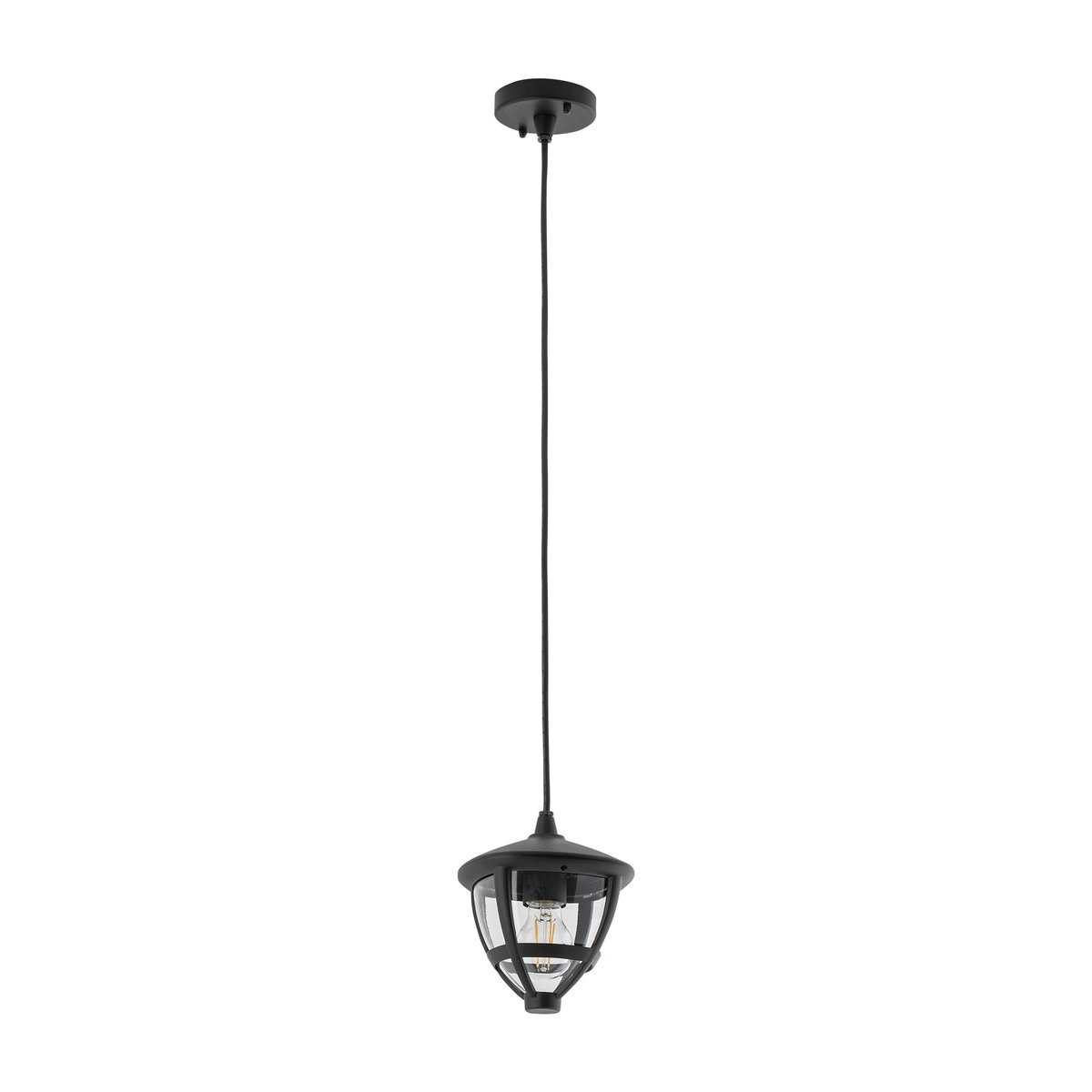 Lampa zewnętrzna wisząca czarna nowoczesna Nowodvorski AMELIA