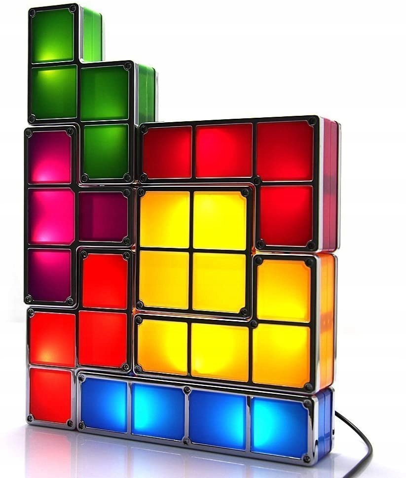 Tetris Lampka Nocna Led Układanka Na Biurko