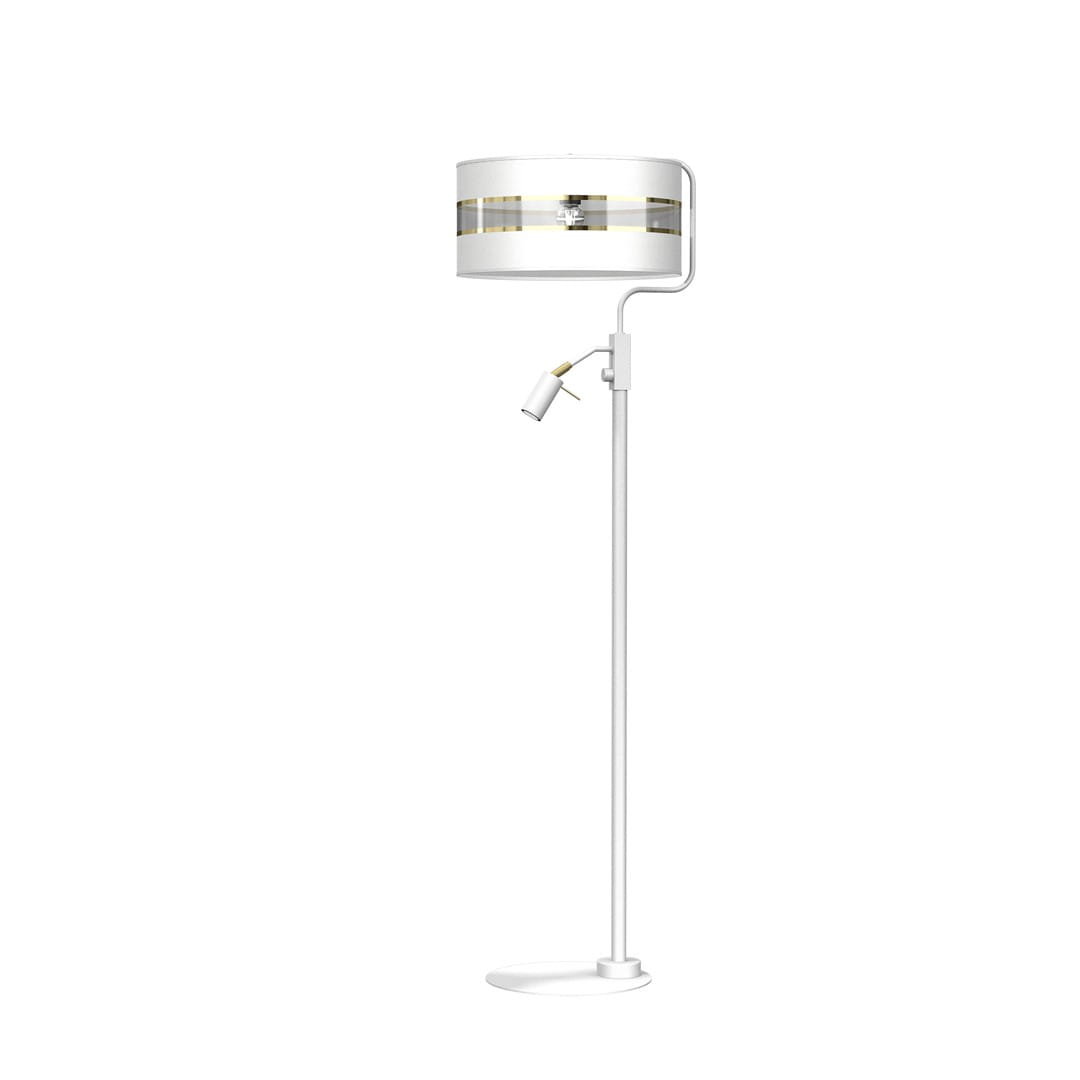 Milagro Lampa Podłogowa ULTIMO WHITE 1xE27 + 1xmini GU10 MLP7355