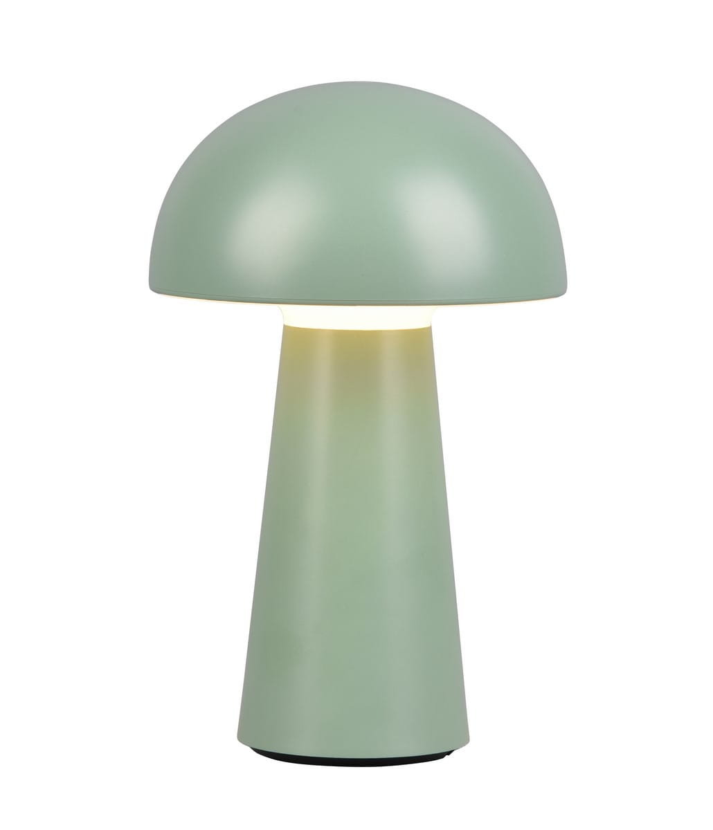 Trio Leuchten Lampa stołowa zielona z akumulatorem LED i 3-stopniowym dotykowym ściemniaczem IP44 - Daniel