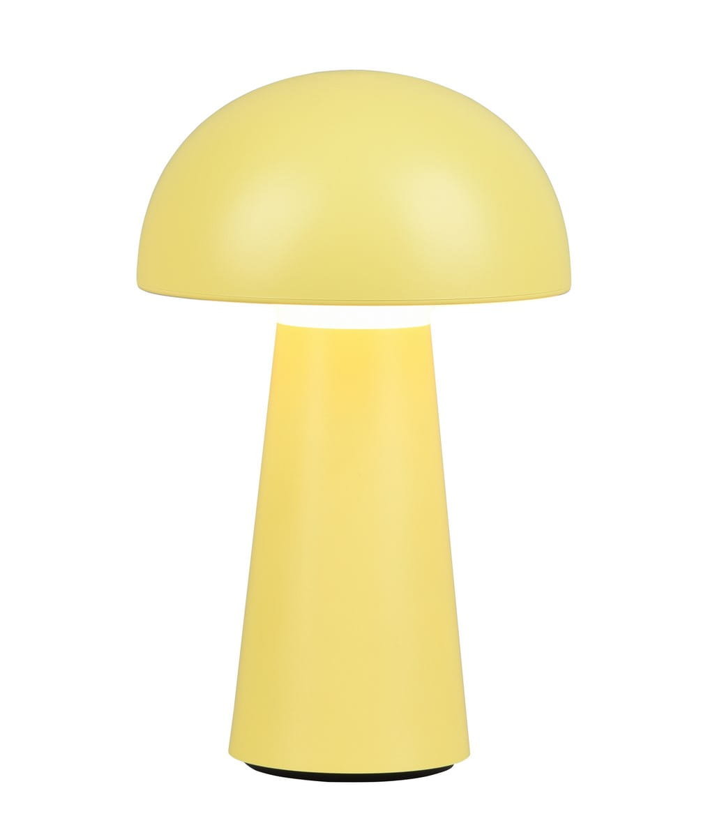 Trio Leuchten Lampa stołowa żółta z akumulatorem LED i 3-stopniowym ściemniaczem dotykowym IP44 - Daniel