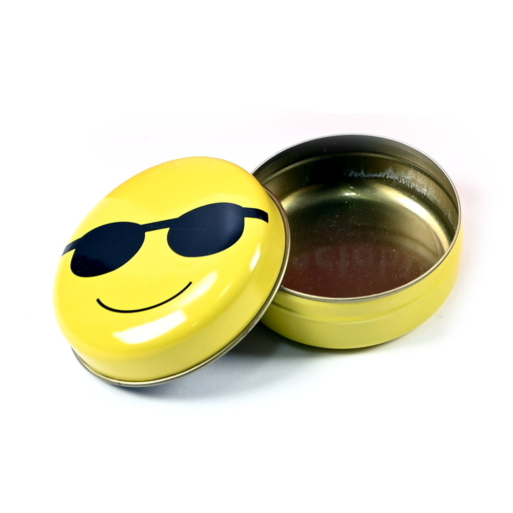 MINI METALOWE PUDEŁKO PUSZKA EMOJI RÓŻNE WZORY
