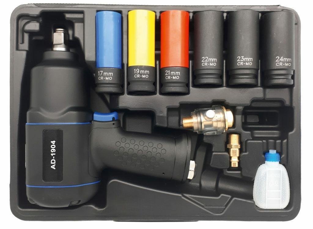 Mar Klucz udarowy  Zestaw z kluczem udarowym AD-1904 1/2 MA1904-Z6 MA1904-Z6
