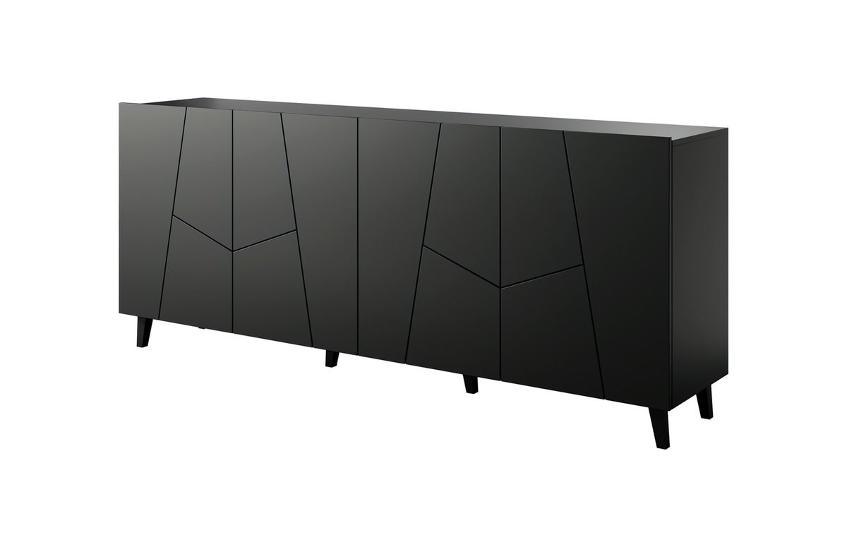 Komoda ETNA 200x42x82 czarny m